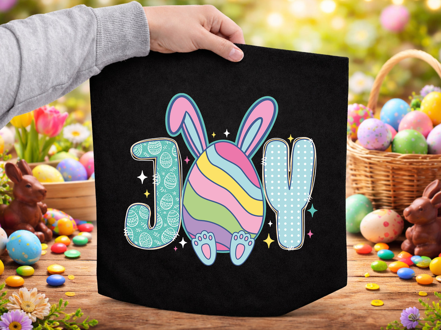 Preppy Joy Easter Sublimation PNG Design