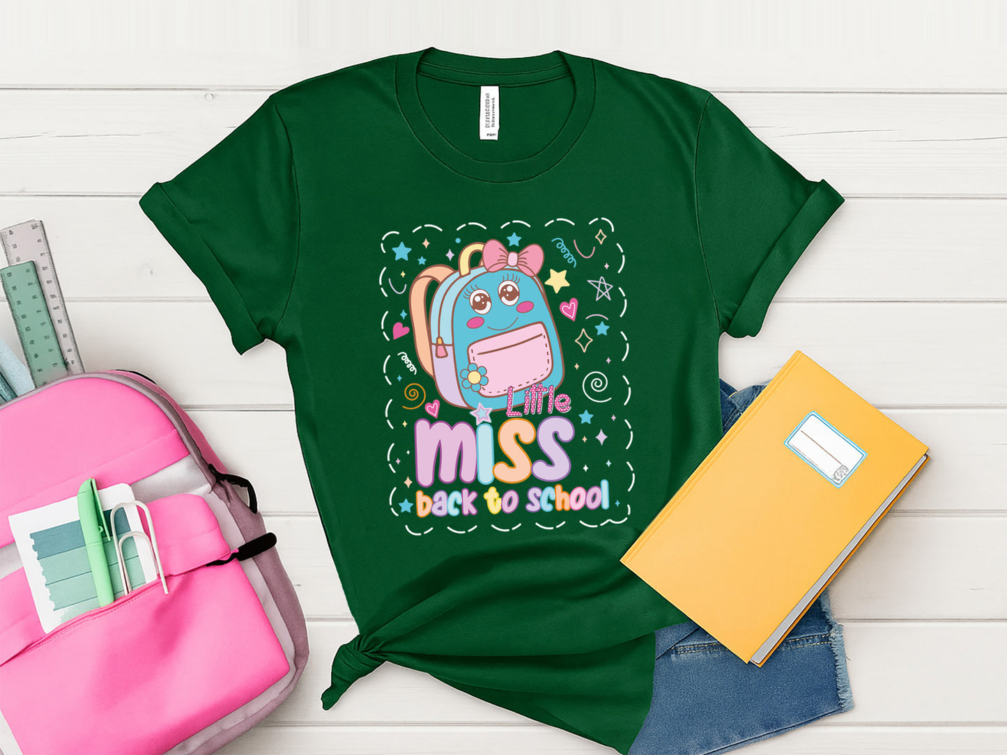Preppy Little Miss Back to School Sublimation