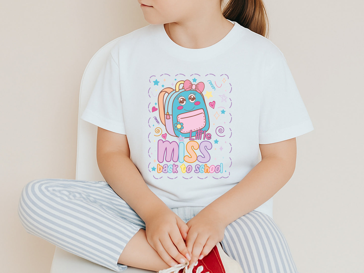 Preppy Little Miss Back to School Sublimation