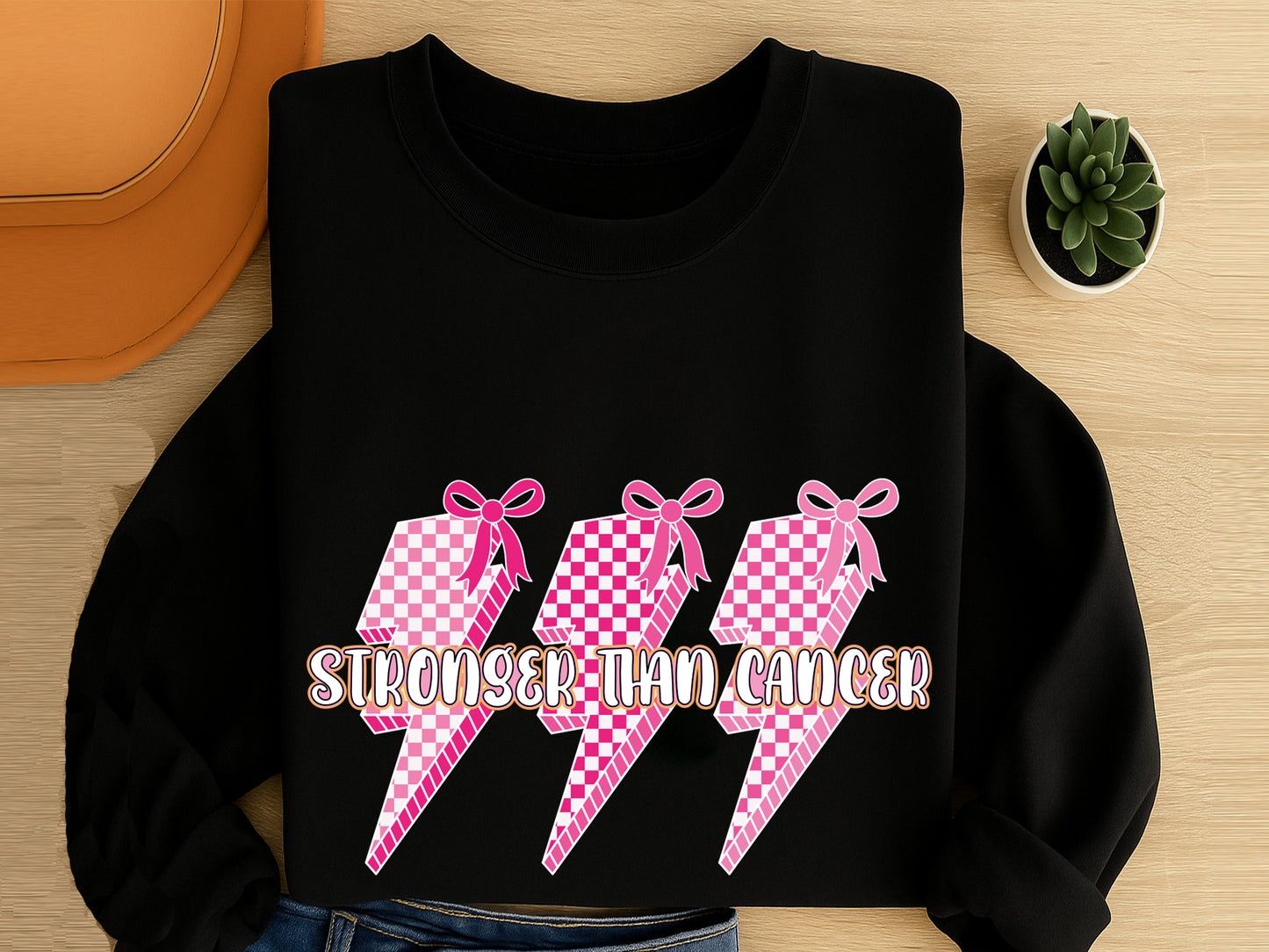 Preppy Stronger Than Cancer PNG Sublimation