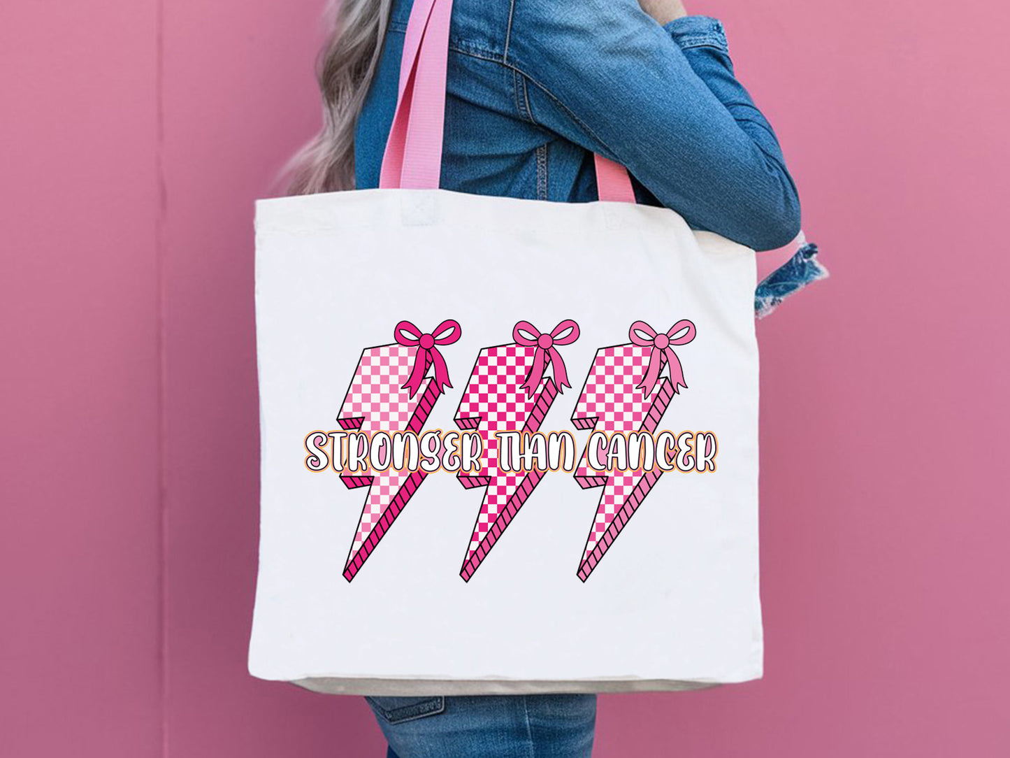 Preppy Stronger Than Cancer PNG Sublimation