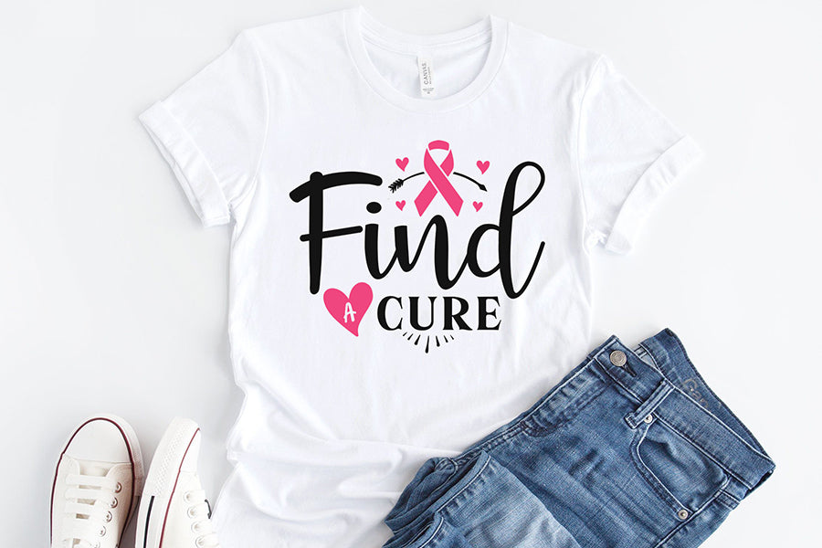 Find a Cure SVG, Breast Cancer Awareness SVG