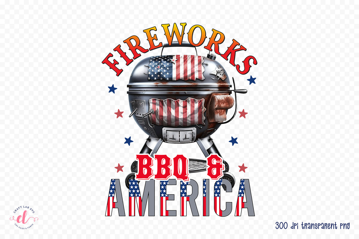 4th July Sublimation, Fireworks BBQ & America
