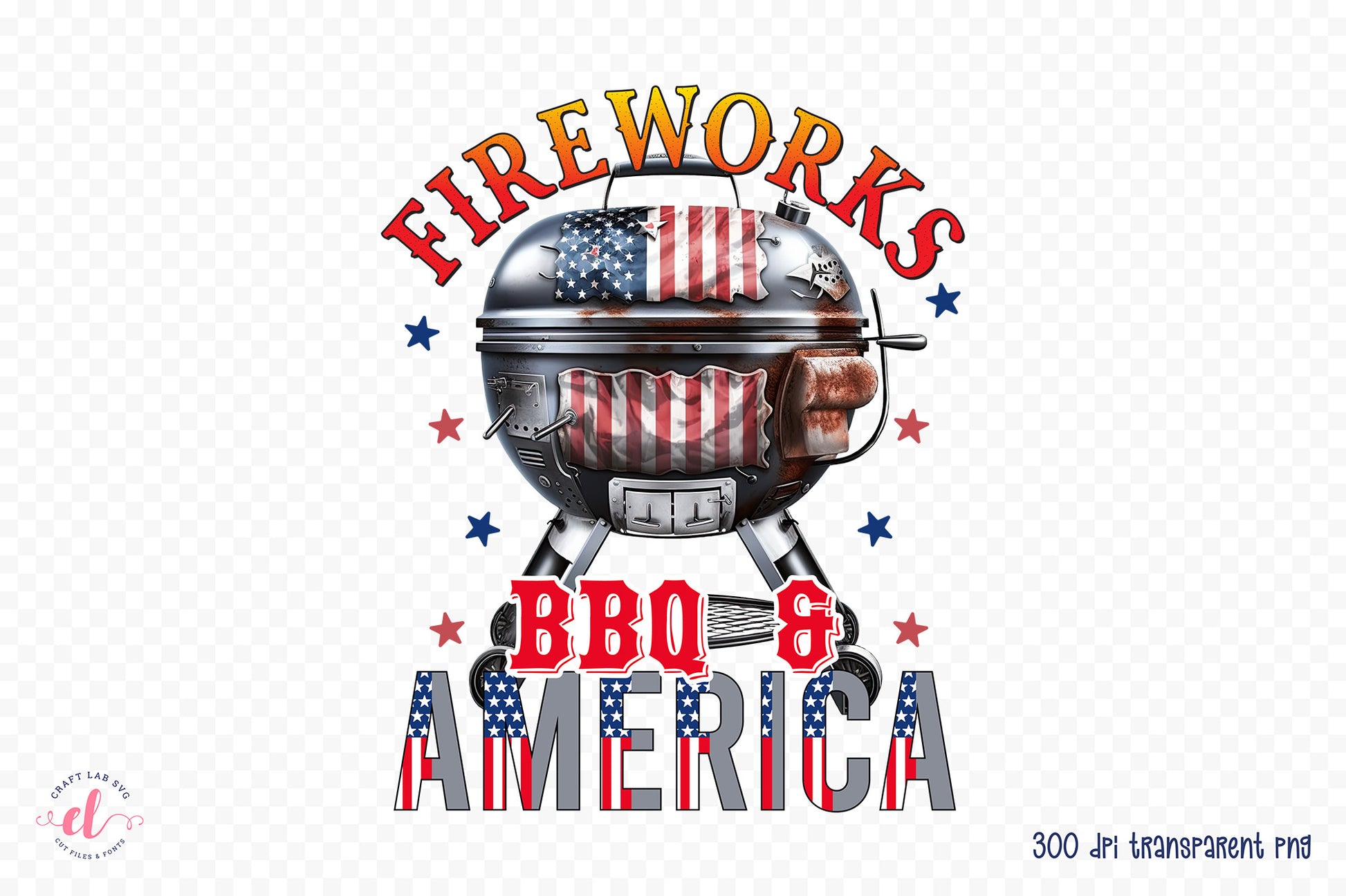 4th July Sublimation, Fireworks BBQ & America