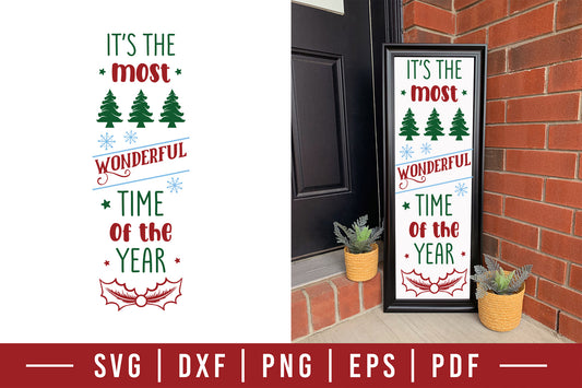 Christmas Porch Sign SVG Design