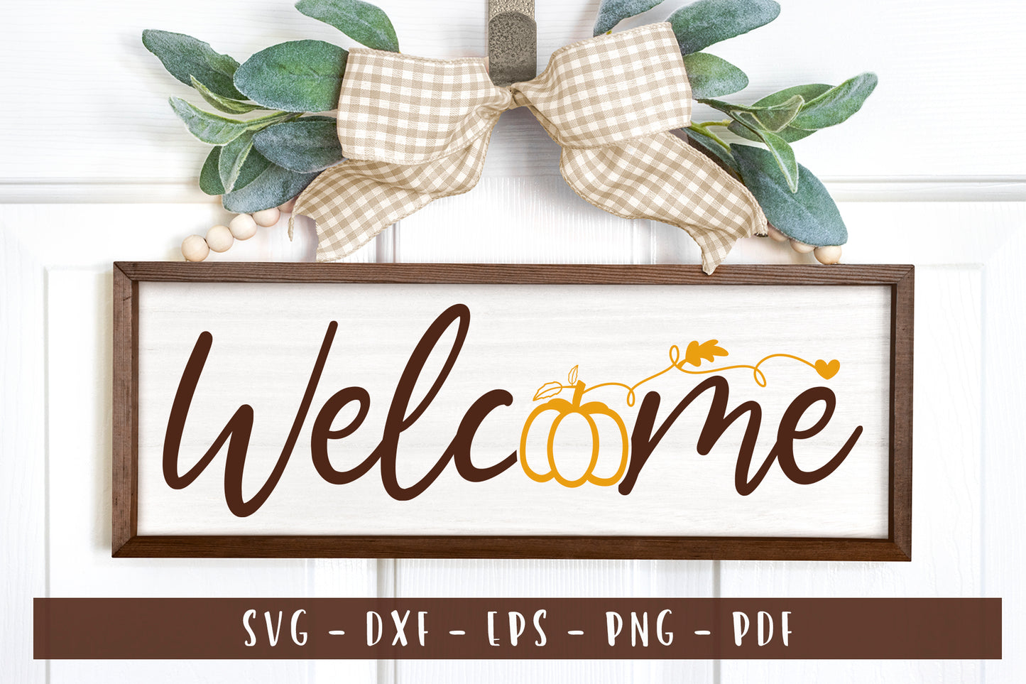 Fall Sign SVG - Autumn SVG - Welcome Cut File