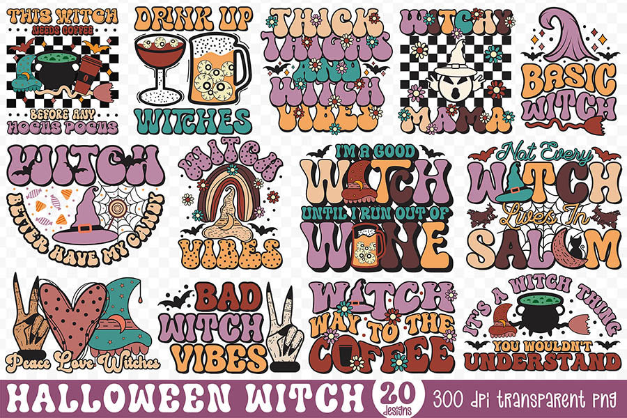 Halloween Witch Sublimation Bundle