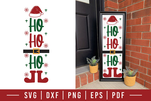 Christmas Porch Sign SVG | Ho Ho Ho