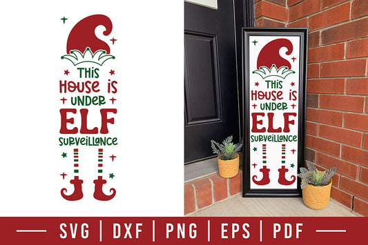 Christmas Porch Sign SVG Cut File