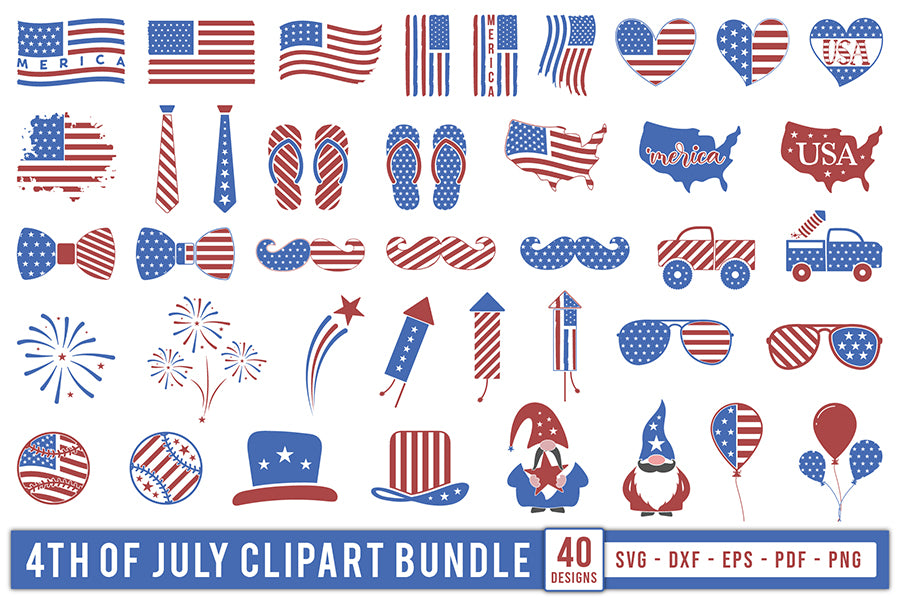 4th of July Clipart Bundle