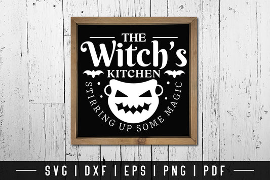 Halloween Witch's Kitchen Sign SVG