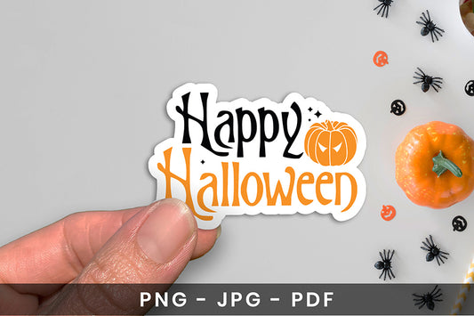 Happy Halloween Printable Sticker
