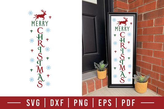Merry Christmas Porch Sign SVG