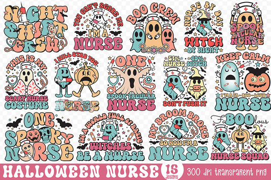 Halloween Nurse PNG Sublimation Bundle