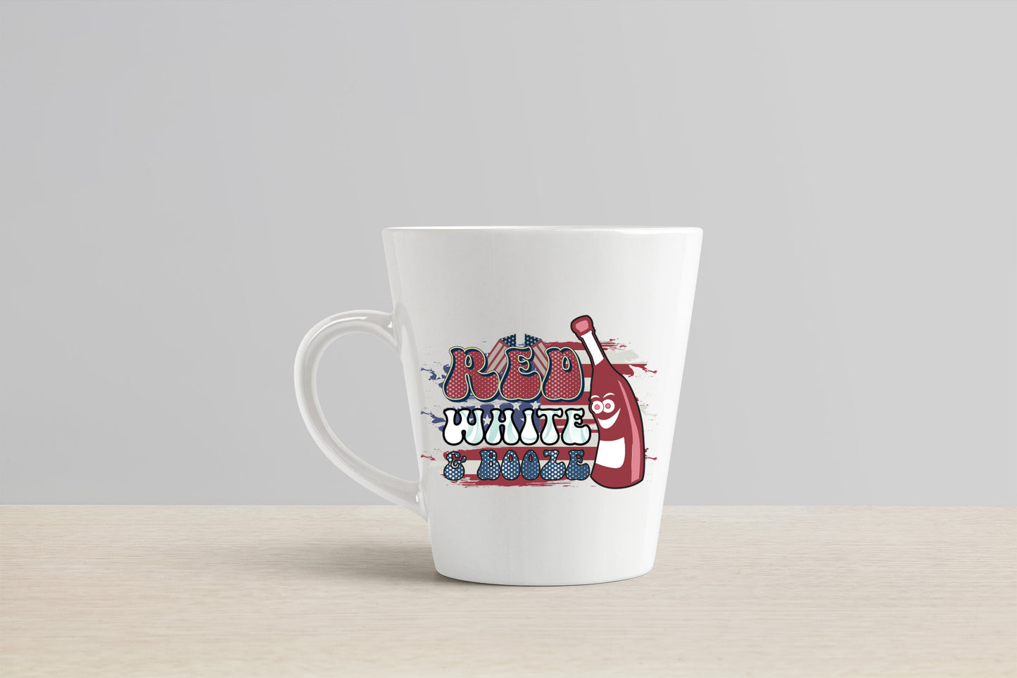 Retro 4th of July Sublimation, Red White & Booze PNG