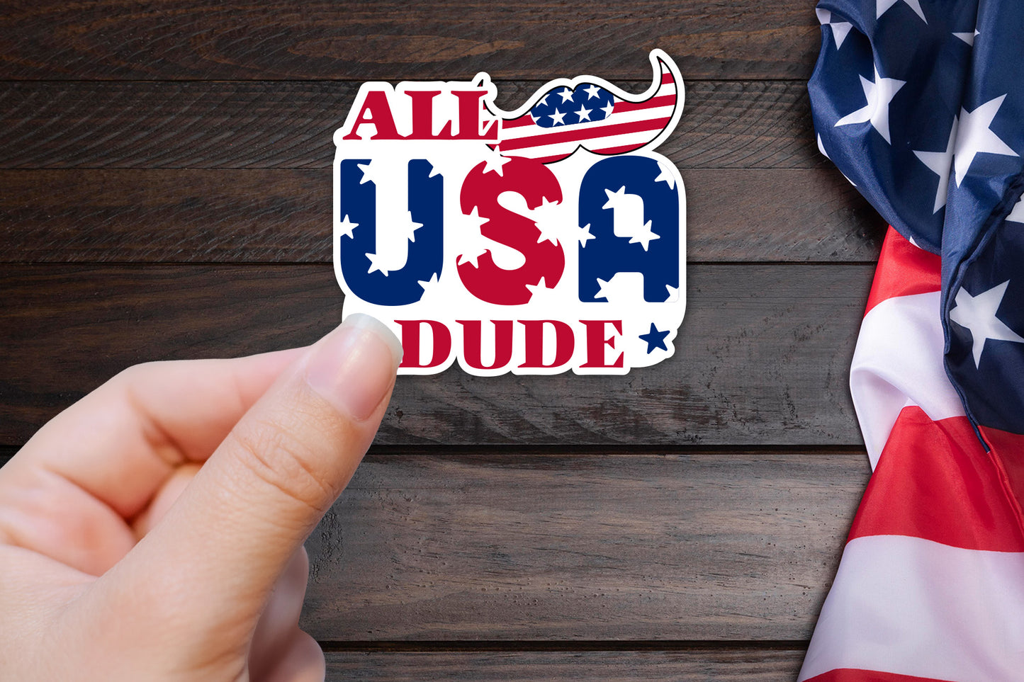 4th of July Sticker PNG | All USA Dude