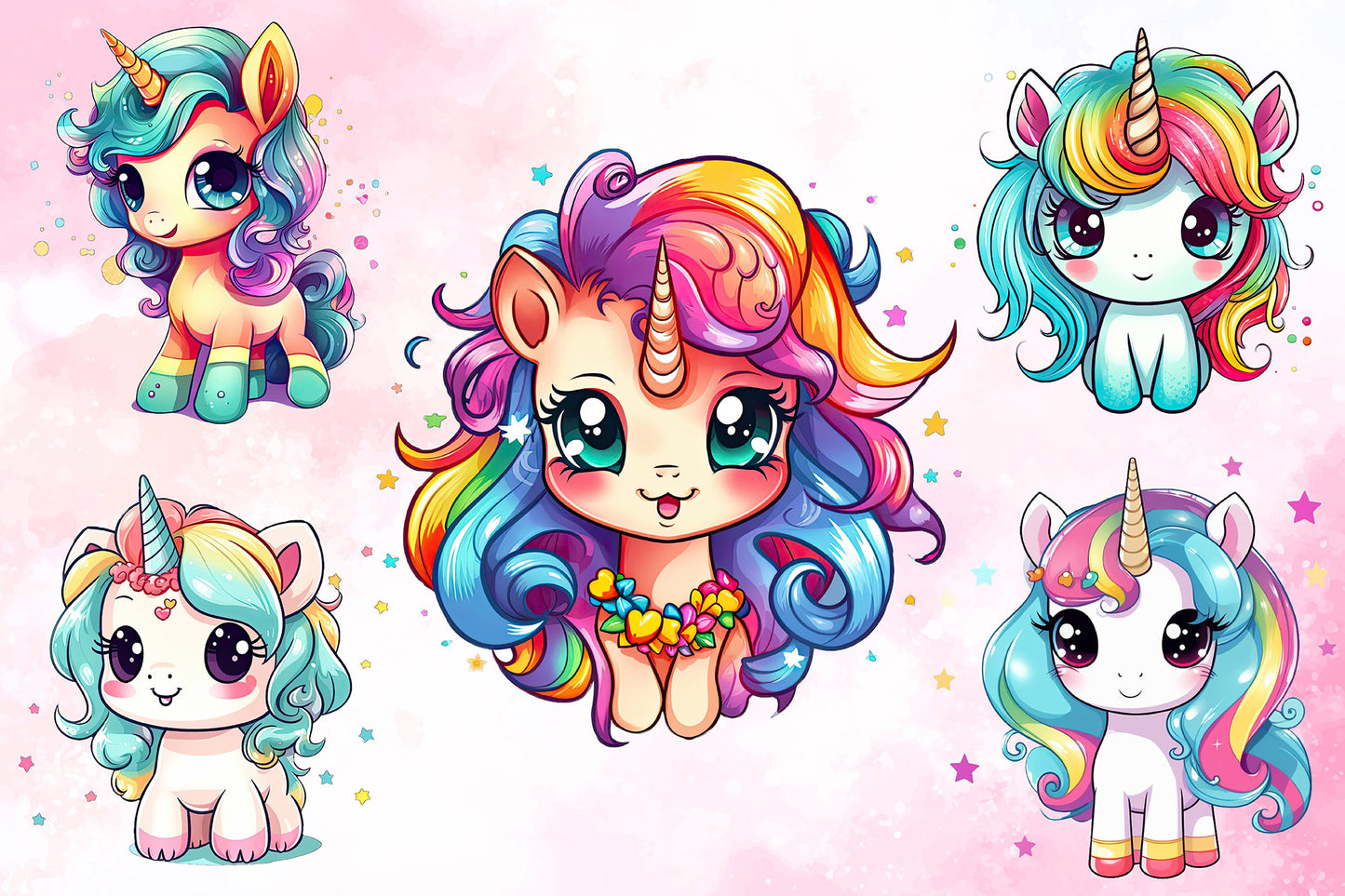 Cute Unicorn Baby Sublimation Bundle