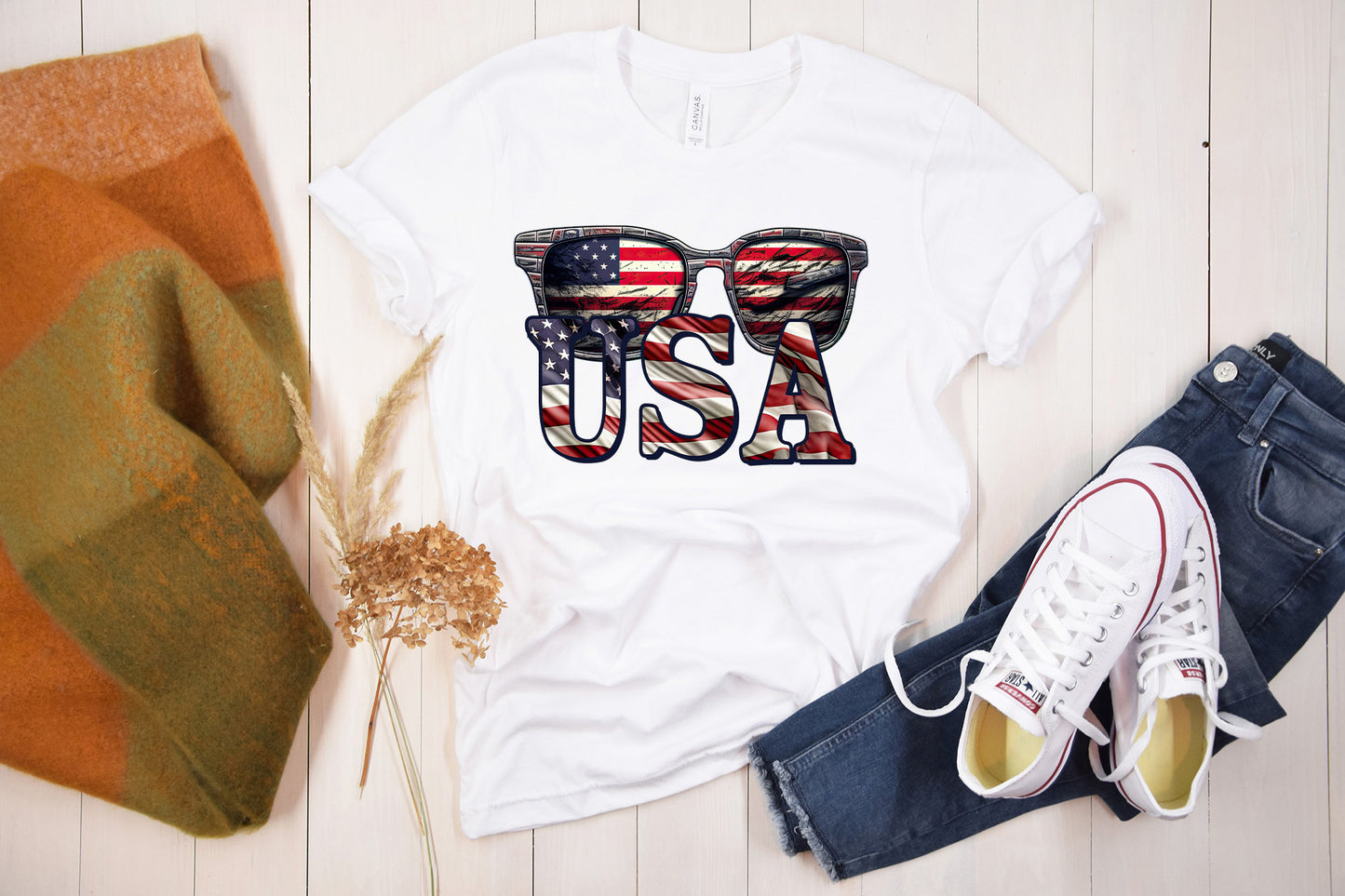 4th of July Sublimation Design - USA PNG
