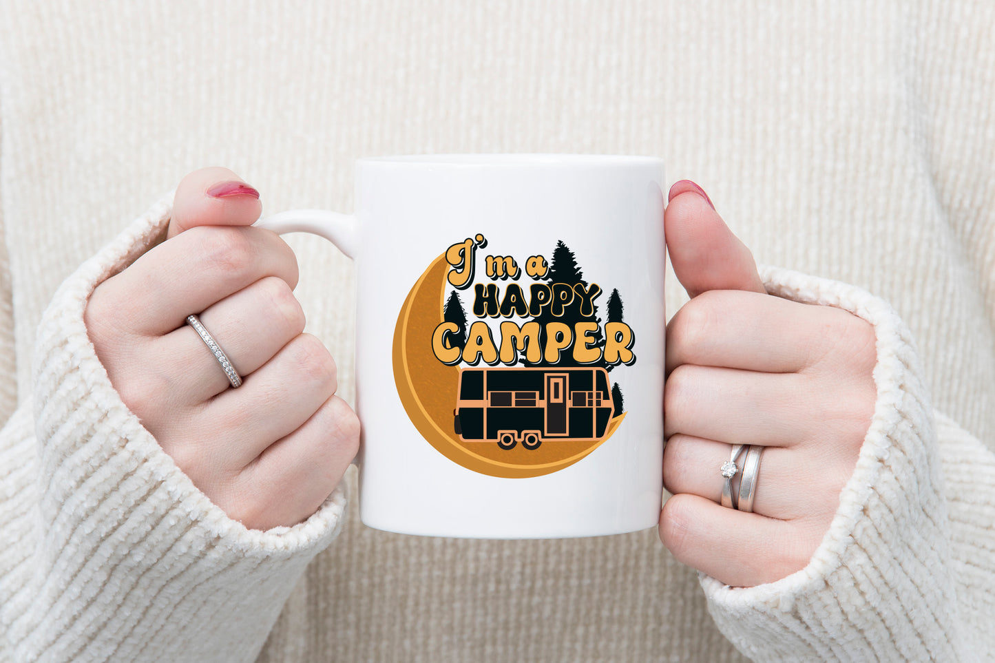 Retro Camping Sublimation | I'm a Happy Camper PNG