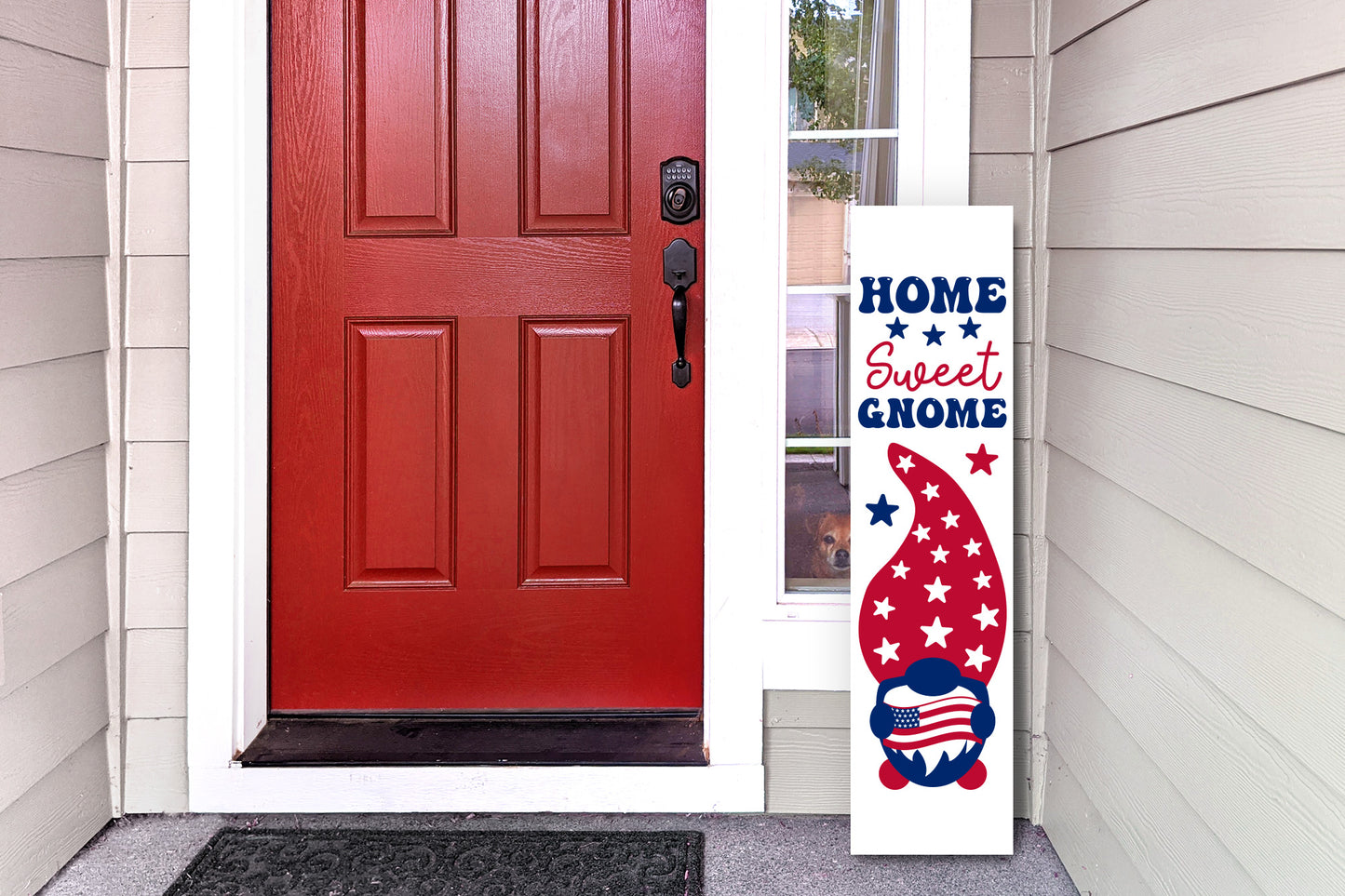 4th of July Porch Sign SVG - Home Sweet Gnome SVG