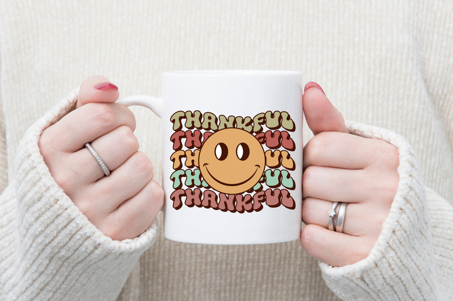 Retro Thanksgiving Sublimation - Thankful PNG
