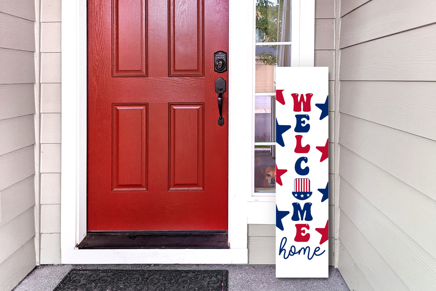 4th of July Porch Sign SVG, Welcome Home SVG