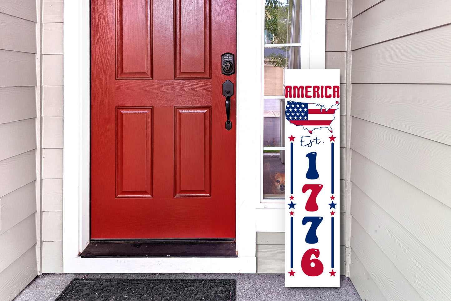 4th of July Porch Sign SVG, America Est. 1776 SVG