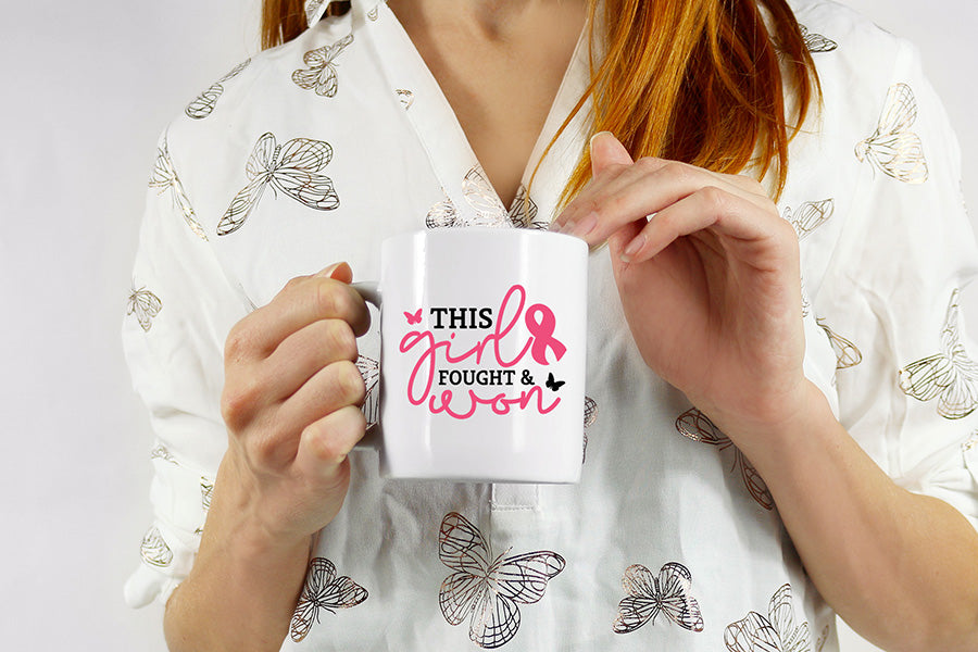 This Girl Fought & Won, Breast Cancer SVG