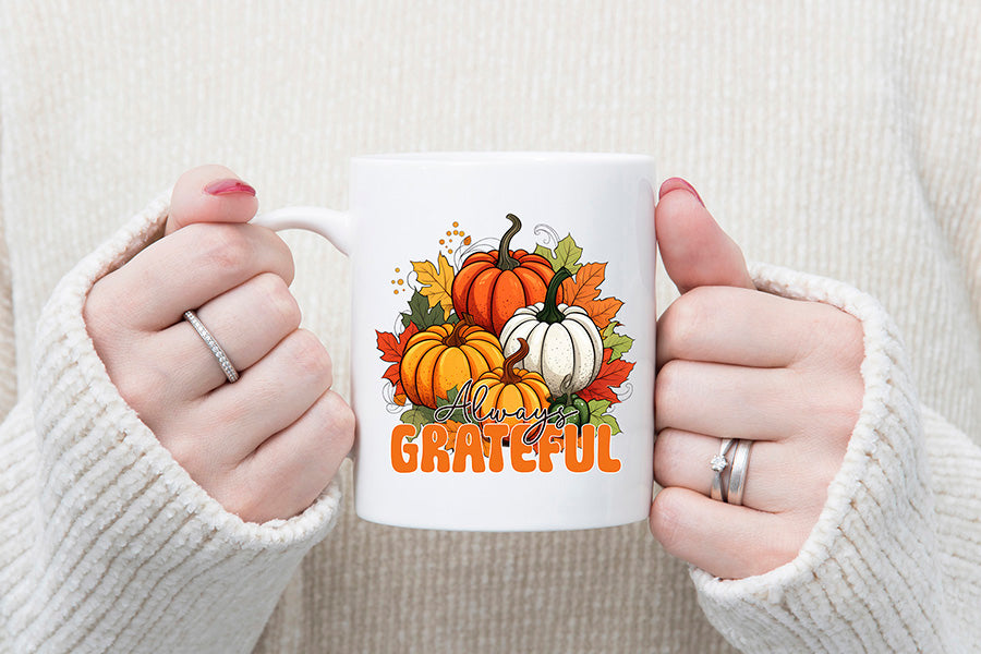 Thanksgiving Sublimation Design, Always Grateful