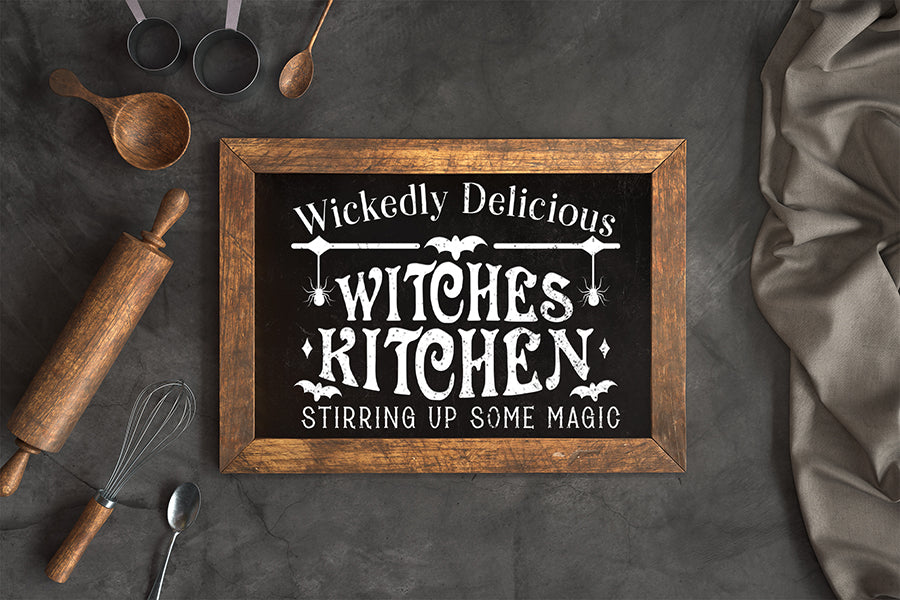 Halloween Kitchen Sign SVG Cut File