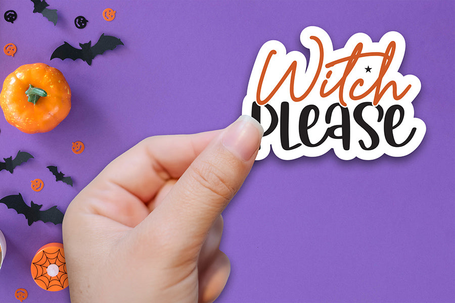 Witch Please PNG, Halloween Printable Sticker