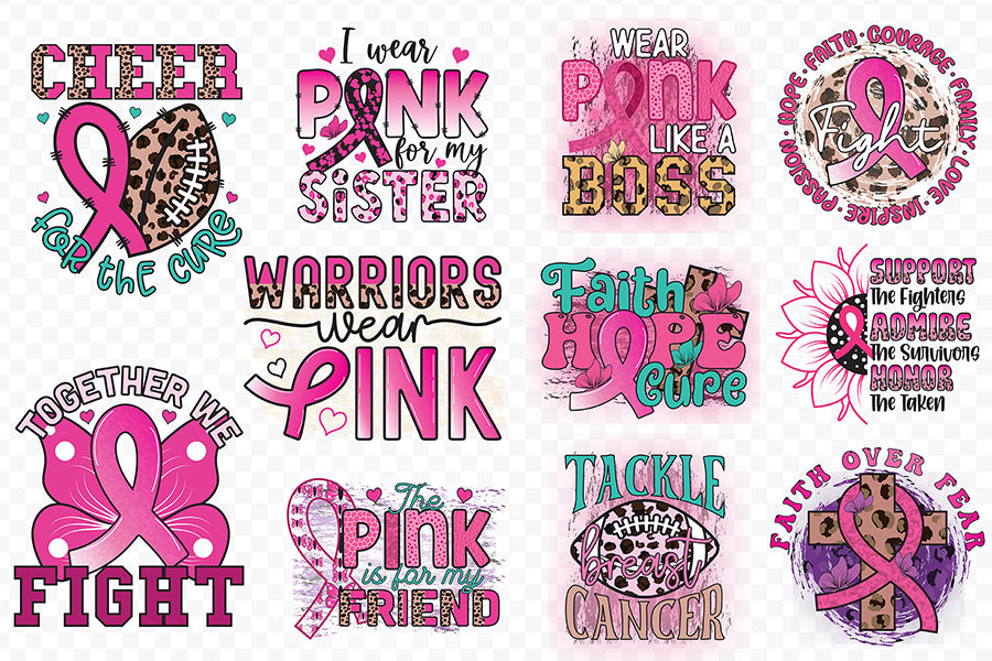 Breast Cancer Awareness Sublimation Bundle Vol.4