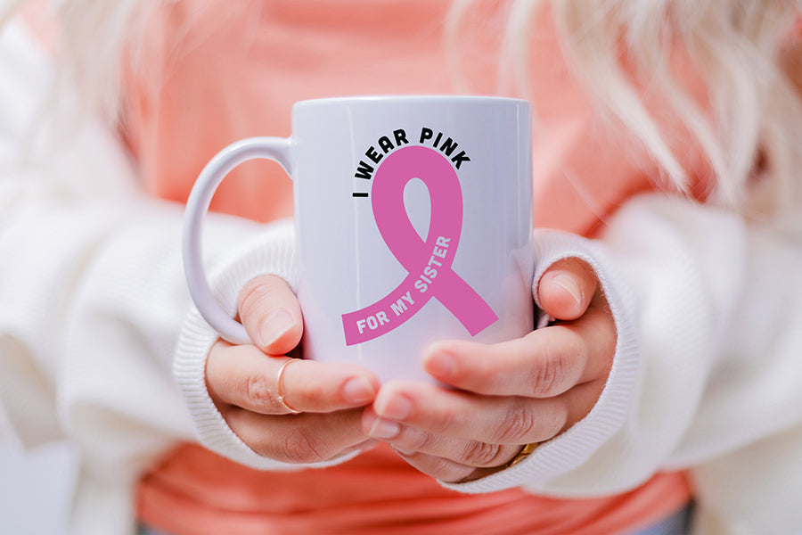 I Wear Pink for My Sister, Breast Cancer SVG