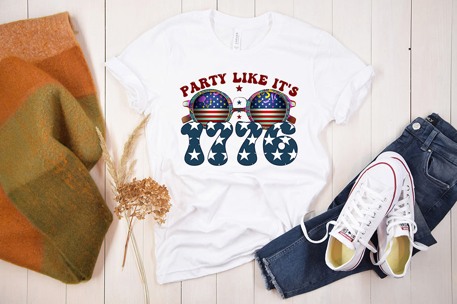 4th of July Sublimation, Party Like It's 1776 PNG