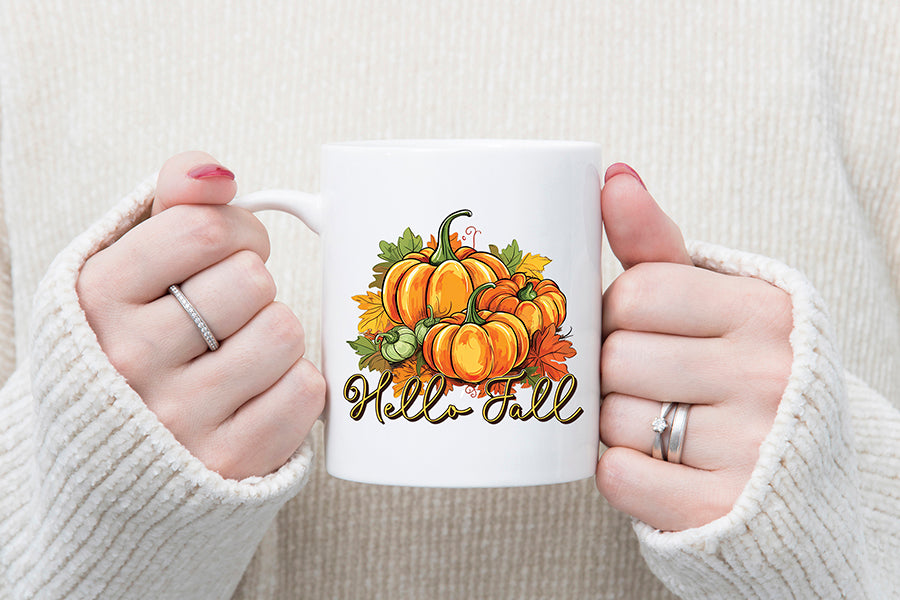 Fall Sublimation Design - Hello Fall PNG