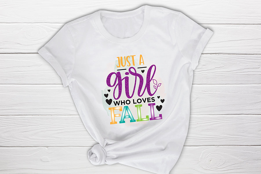 Fall Sublimation Design | Just a Girl Who Loves Fall