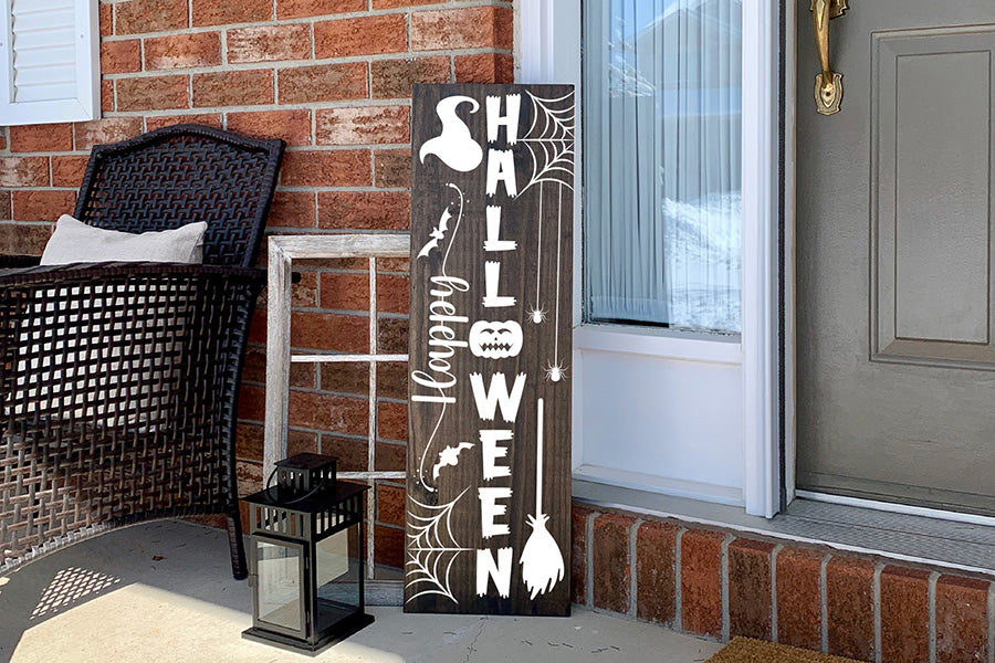 Happy Halloween SVG | Halloween Porch Sign SVG
