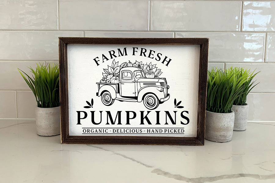 Farm Fresh Pumpkins, Fall Farmhouse Sign SVG