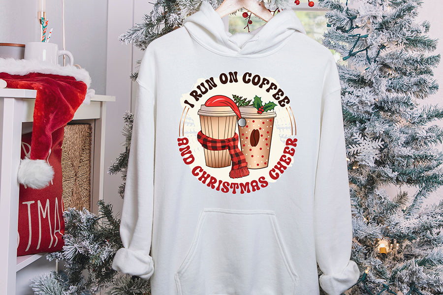 I Run on Coffee and Christmas Cheer Sublimation
