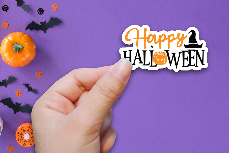 Happy Halloween Printable Sticker
