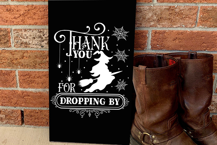 Thank You for Dropping By - Vintage Halloween SVG