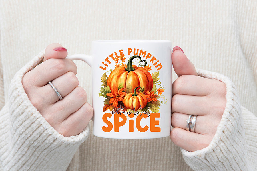 Thanksgiving PNG, Little Pumpkin with a Lot of Spice