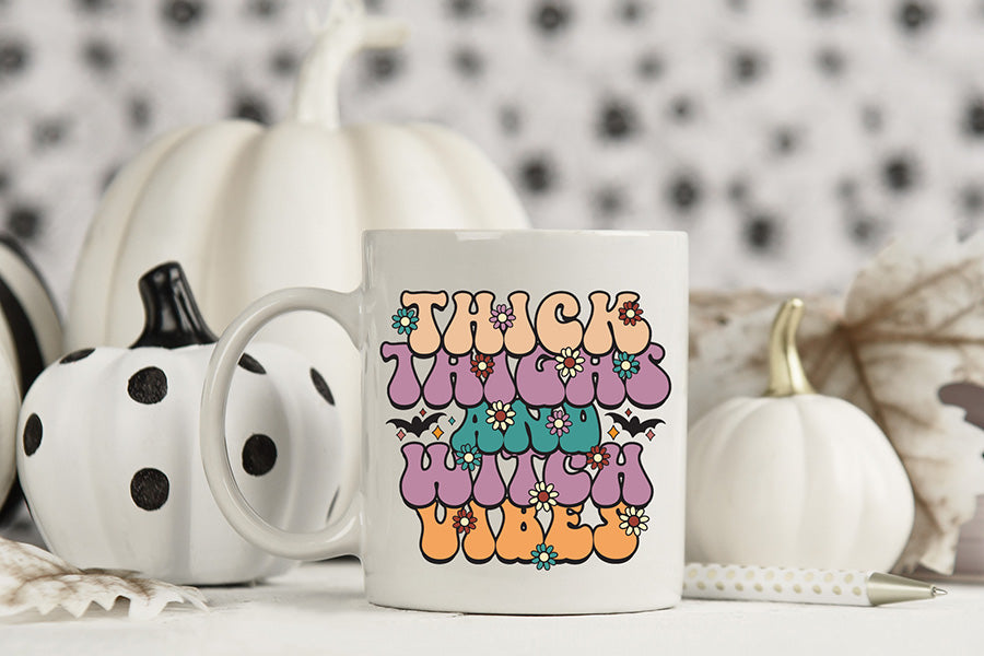 Thick Thighs and Witch Vibes Sublimation