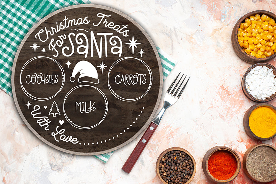 Santa Tray SVG, Christmas Treats for Santa SVG