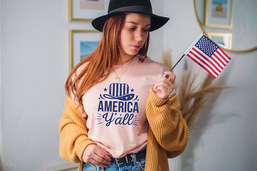 4th of July SVG Design - America Y'all