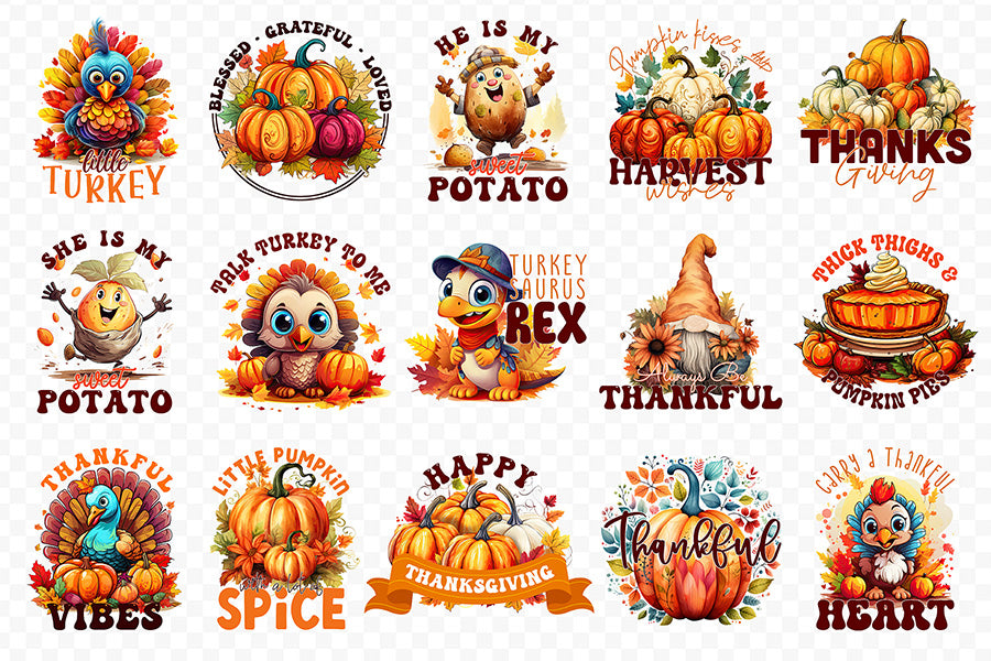 Thanksgiving Sublimation Bundle Vol.3