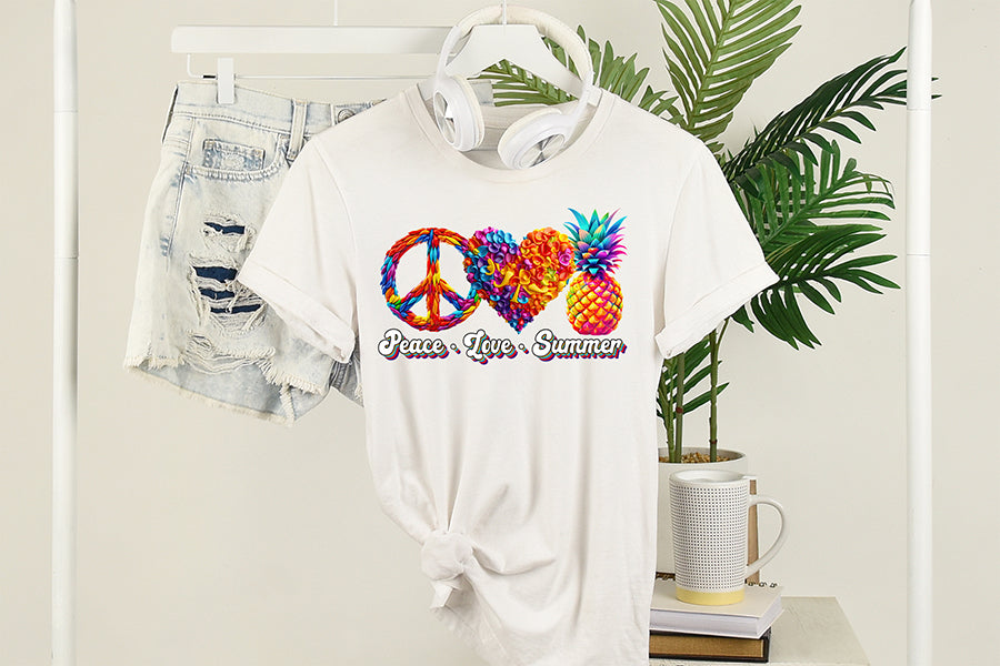 Peace Love Summer PNG Sublimation Design