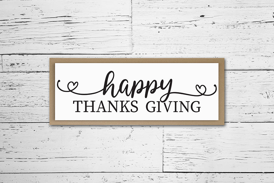 Happy Thanks Giving, Thanksgiving Sign SVG