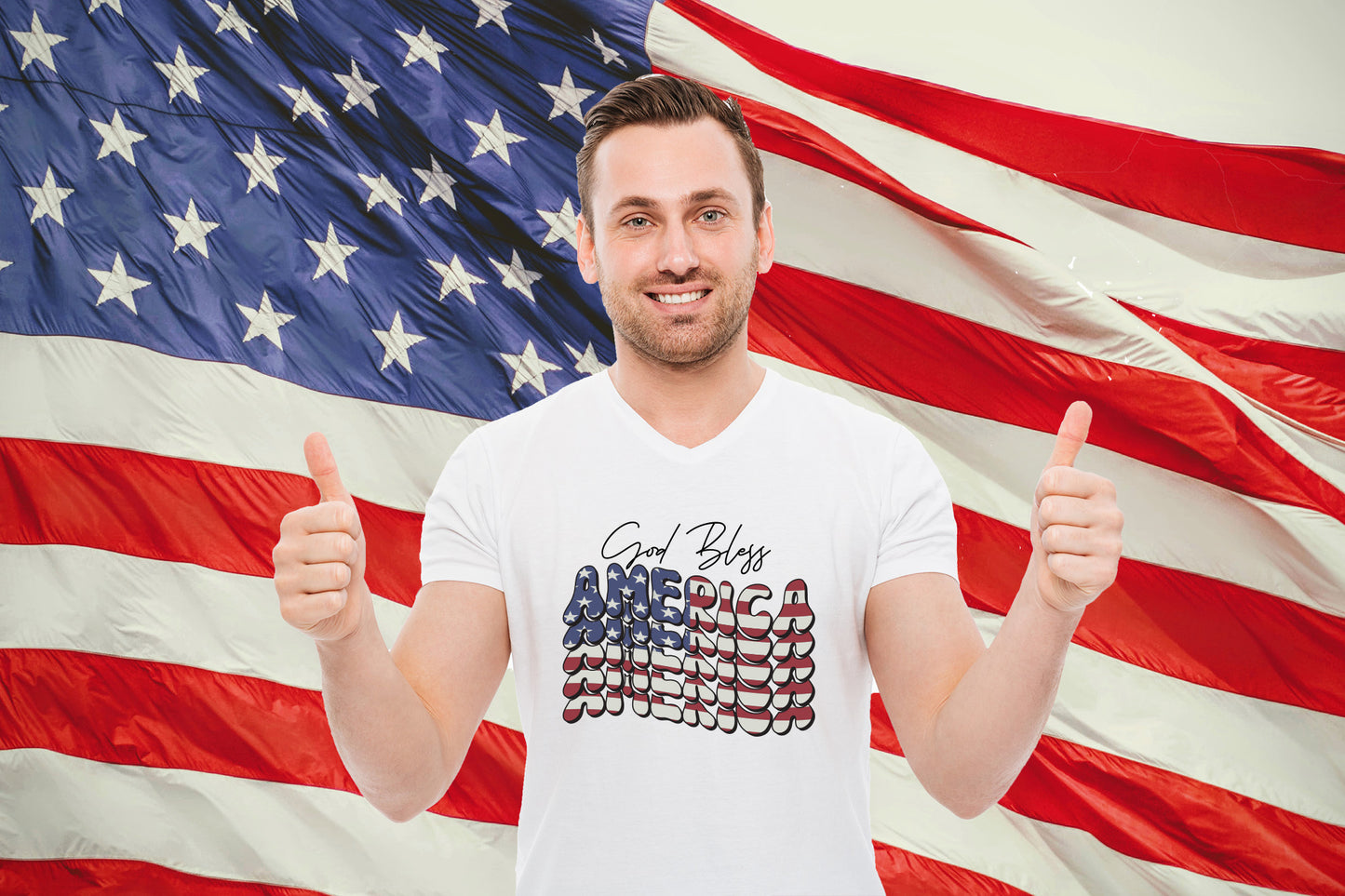 4th of July Retro PNG | God Bless America