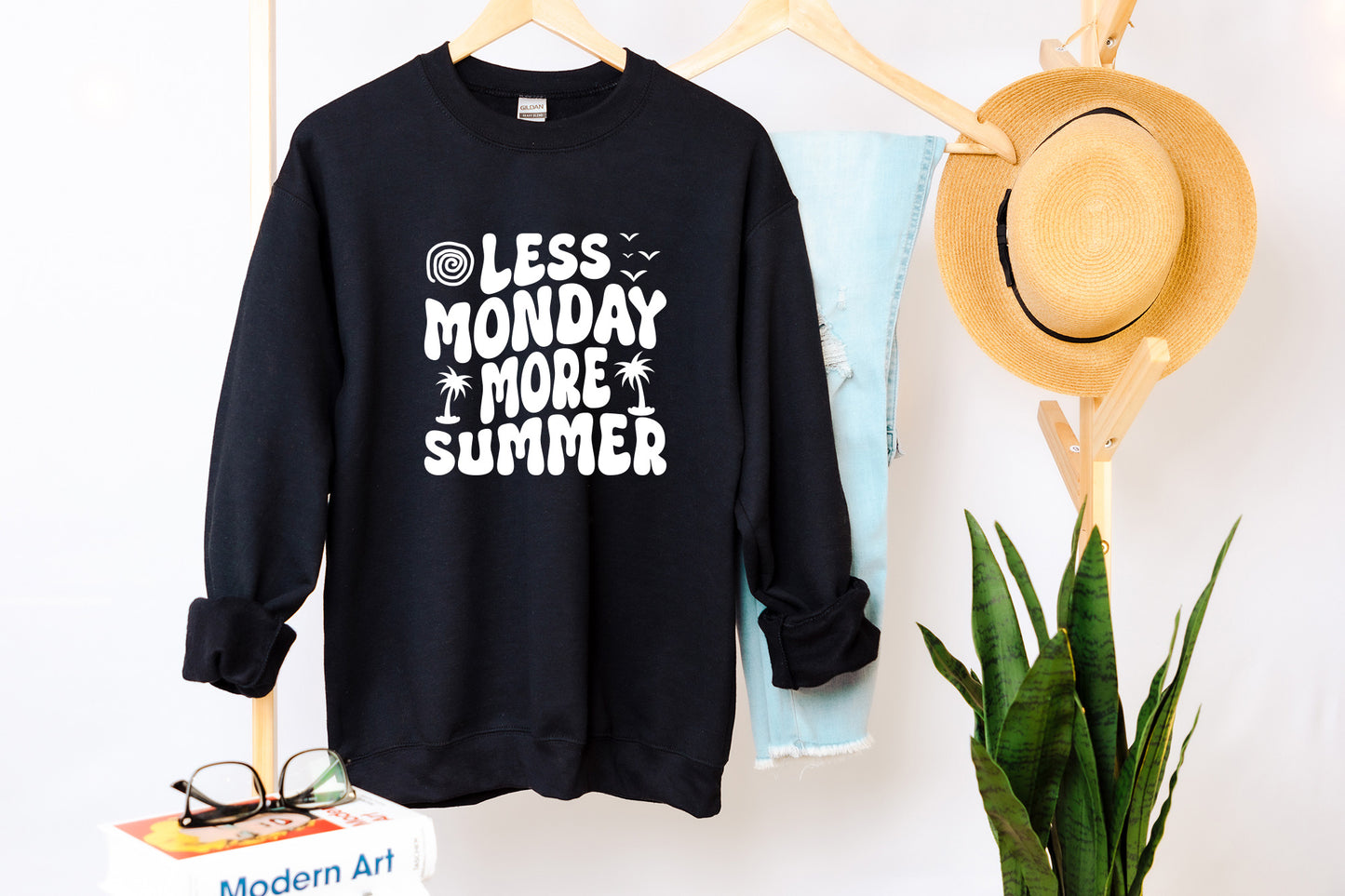 Retro Summer SVG, Less Monday More Summer